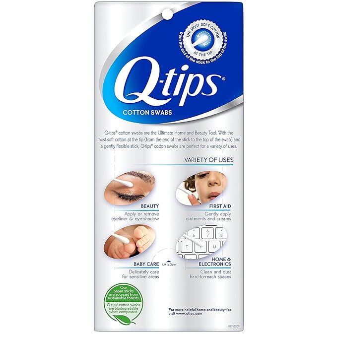 Q-tips cotton swabs for beauty