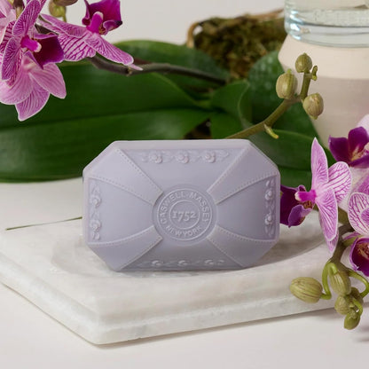 Caswell-Massey Orchid Natural Bar Soap for Women, Moisturizing Body Soap Bar for All Skin Types, Made with Essential Oils & Plant-Based Formula for Soft Skin, 3.5 oz
