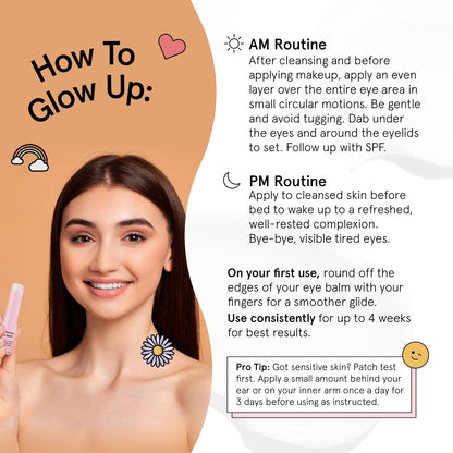 grace & stella Under Eye Brightener Balm Stick - Travel Size Toiletries - Retinol & Caffeine Eye Cream for Dark Circles, Puffiness, Wrinkles - Restore and Hydrate - Vegan Skincare (0.13oz / 3.5g)