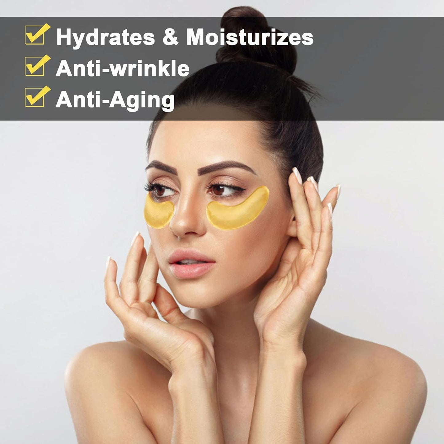 30 Pairs Eye Mask Set Collagen Crystal Eye Masks for Puffiness Eyes Treatments gel eye pads for Dark Circles, Eye Bags, Anti-Aging, Reduce Wrinkles, Firms Eye Gel Mask with Moisturer Essence