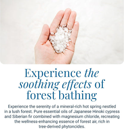 Ancient Minerals Magnesium Bath Flakes Forest Calm - Resealable Magnesium Bag of Zechstein Chloride Alternative to Epsom Bath Salt (1.65 lb)