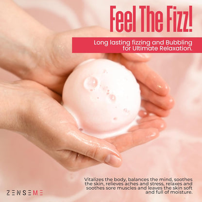 Bath Bombs for Women - Bath Bombs for Women Relaxing - Organic Bath Bombs with Feminine Scents for Her - 2.5 Oz Gift Set of 8 Scented All Natural Bath Bombs with Natural Essential Oils - Gift