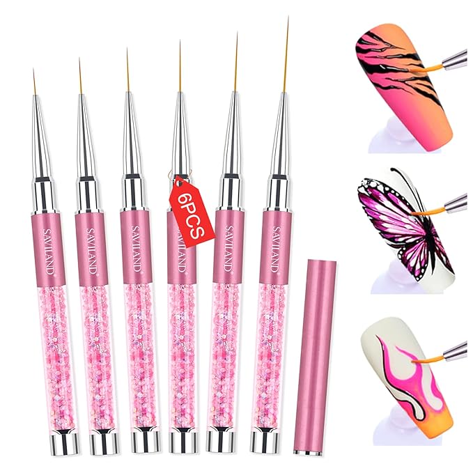 Saviland 6pcs nail art liner
