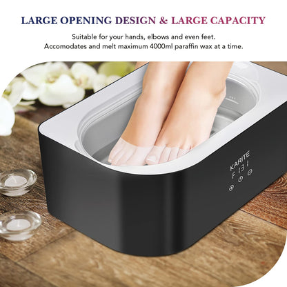 KARITE Paraffin Wax Refills, 10 Pack Beads Blocks for Bath, Machine Refills for Hand Feet Dry Skin - Deep Moisturizing, Hydration and Nourishment (Unscented)