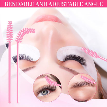 Lash Shampoo for Lash Extensions 60ml Eyelash Extension Cleanser Lash Shampoo Cleaning Kit with Shampoo Brush & Mascara Brush-No Irritating Foaming Eyelash Makeup Remover for Home Salon Use