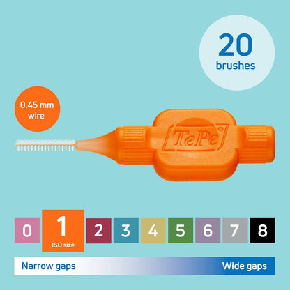 TePe® Interdental Brush Original Orange 0.45 mm 20-Pack
