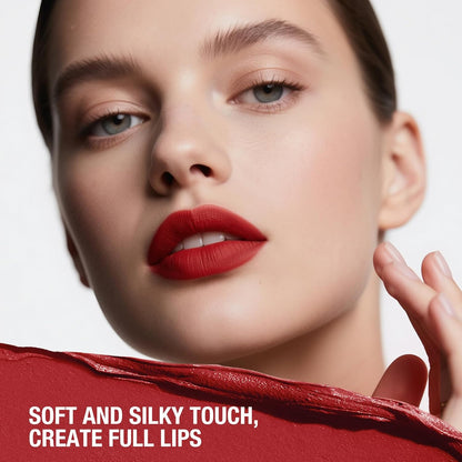 Jolilab 6Pcs Lip Set: 3 Colors Lip Liner+3 Colors Lipstick, Matte/Creamy, Long-Lasting, Bold/Nude Shades for Daily/Party, Vegan, Gift for Makeup Lovers.(#02+04+07)