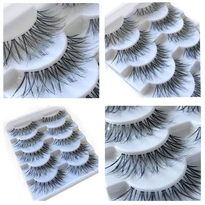 JIMIRE False Eyelashes Multipack False Eyelashes Glam 614 False Lashes