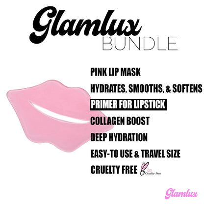 Beauty Creations Loose Setting Powder BYE Filler Translucent Loose Setting Powder Minimizes Pores and Fine Lines Matte Finish Natural Face Makeup & Pink Collagen Lip Mask