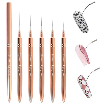 5pcs Nail Art Liner Brushes,Liner