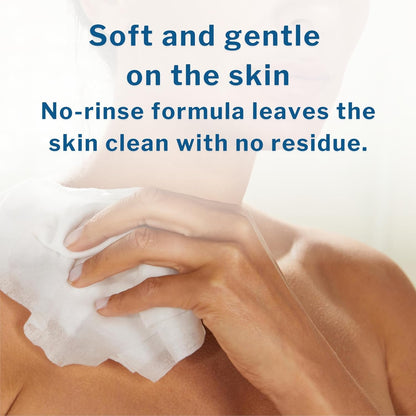 McKesson Washcloth Wipes for Adults, Scented (3 Pack, 144 Washcloths) Disposable Wash Cloths for Body - No-Rinse Formula with Snap Lid - Good for Incontinence and Elderly - 48 Wipes Per Pack