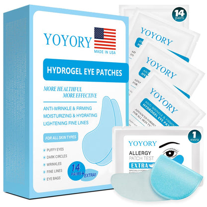 Under Eye Patches Masks - for Dark Circles, Wrinkles, Puffy Eyes, Fine Lines, Eye Bags Treatment with Hyaluronic Acid and Collagen, Hydrating and Moisturizing (30 Pcs)