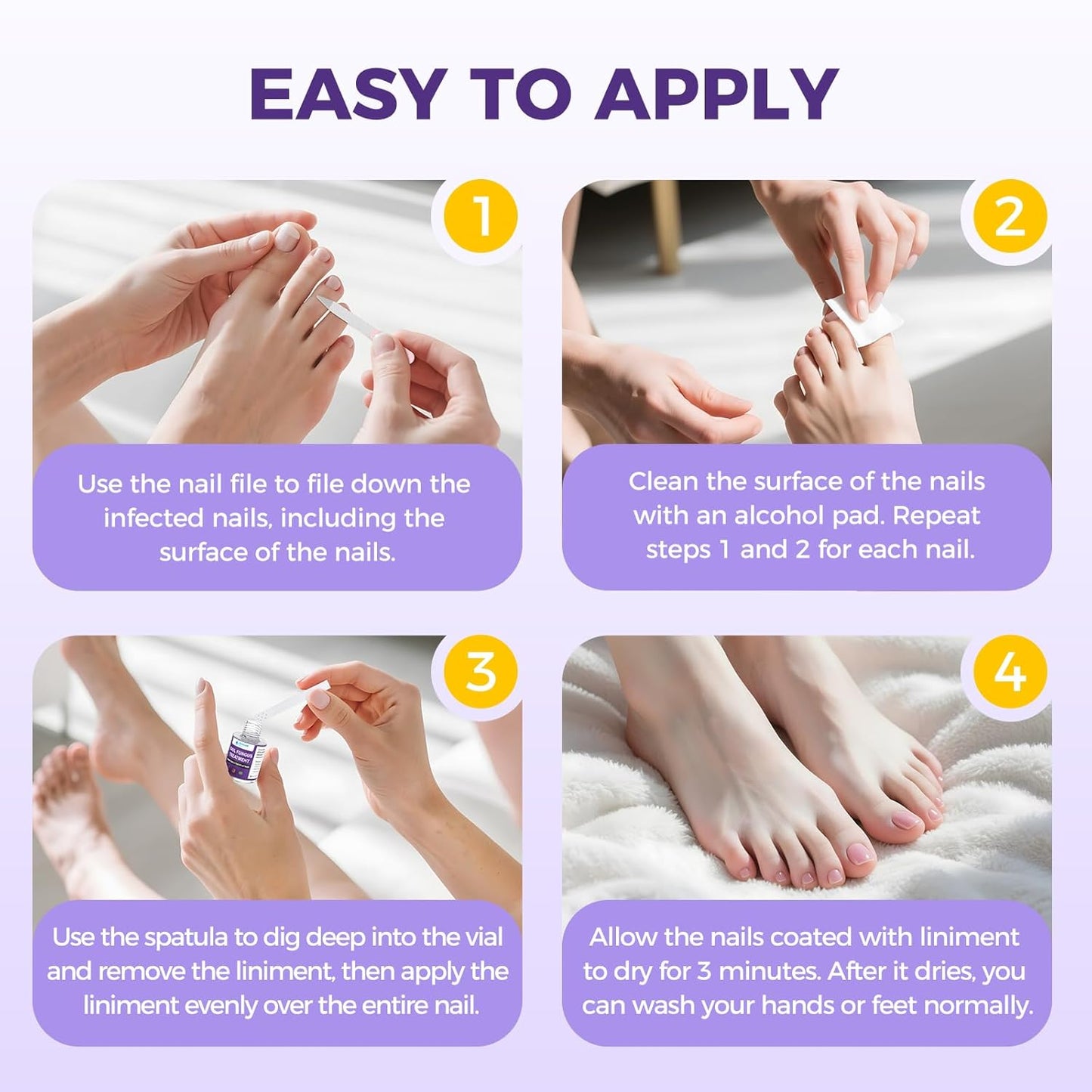 Toenail Treatment Extra Strength, Fast-Acting Toe Nail Treatments, Safety Restore and Renew Discolored & Damaged Nails, Improve Nail Health and Appearance