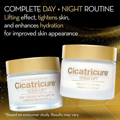 Cicatricure Gold Lift Anti Gravitational Wrinkles Day and Night Cream Bundle Gift Pack, 1.7 Ounce ( Pack of 2)