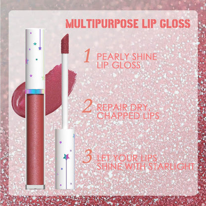 evpct 1Pcs Mauve Red Metallic Glitter iridescent Liquid Lipstick for Women Long Lasting Waterproof 24, Maroon Red frosted Metallic Glitter Shimmer Chrome Glossy Lipsticks Lip Gloss Stains Makeup Set