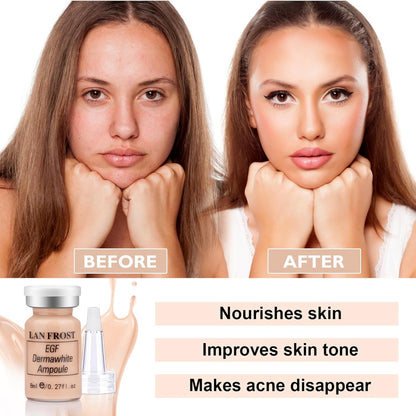 BB Facial Glow Serum Starter Kit Hyaluronic Acid Essence Foundation Skin Care Kit 0.27oz 12 Vials, Combined With Niacinamide and Peptides To Brighten Skin Tone Anti-Aging Foundation Light Rose #3