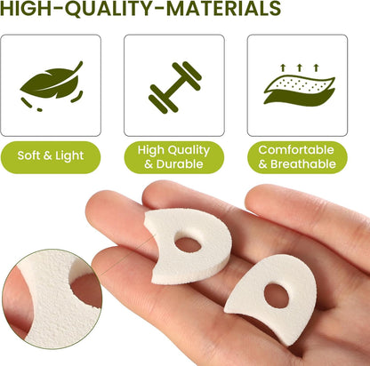 Bukihome 100 Pack Foam Toe Separators - Correct Overlapping Toes and Reduce Friction - Breathable and Comfortable, Foam Toe Spacers for Women