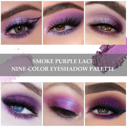 Purple Eyeshadow Palette for Eye Makeup,High Pigmented Silver White Tan Grape Brown Color Light Violet Eye Shadow Primers, Matte Shimmer Powder Palet de sombras de ojos