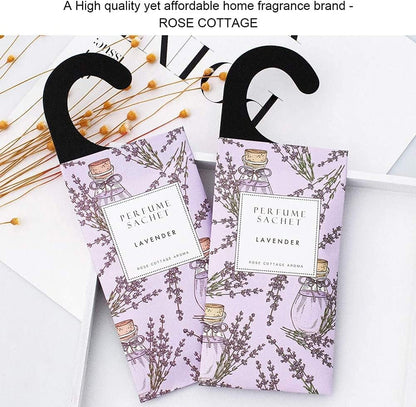 Large 12 Packs Lavender Hanging Closet Deodorizer Air Freshener Long Lasting Scented Sachets Smell Goods for House