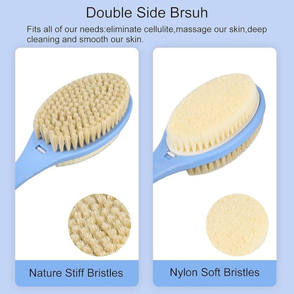 Shower body brush with soft