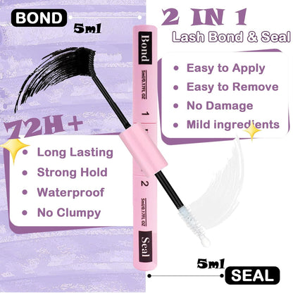 Lash Clusters Kit Fluffy 280Pcs Lash Clusters DIY Eyelash Extension Kit 30D+40D Individual Lashes Clusters Kit with Lash Bond and Seal, Lash Remover, Lash Tweezers(30D+40D, 9-16mm, Kit)