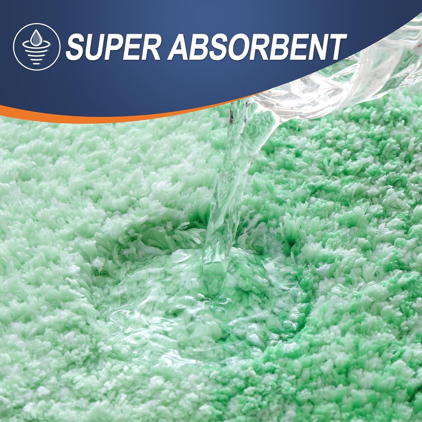 OLANLY Bathroom Runner Rugs 70x24, Extra Soft Absorbent Microfiber Bath Rugs, Rubber Backing, Quick Dry, Machine Washable Bath Mats for Bathroom Floor, Tub and Shower, Home Decor Accessories, Green