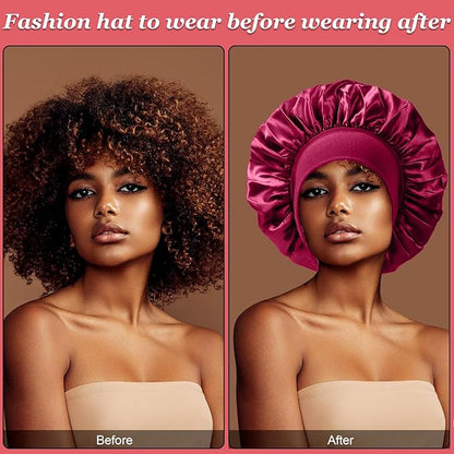 4pcs silk bonnet for sleeping,hair