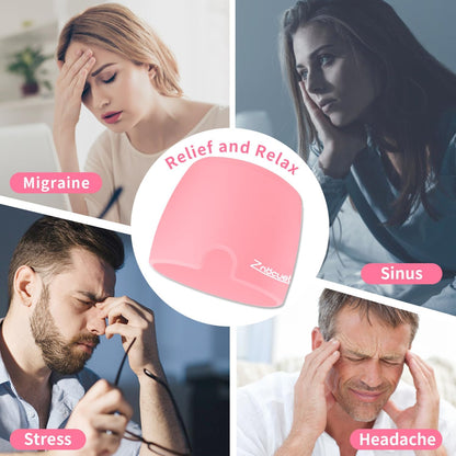 ZNÖCUETÖD Migraine Headache Relief Cap Hat Full Head ice Pack Wrap Cooling Gel Ice Beanie Cold Cap Hot/Cold Compress Therapy for Sinus, Stress, Tension, Head Pain Relief, Women