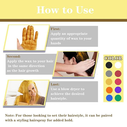 Blonde Hair Color Wax, Temporary