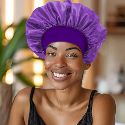 3pcs satin bonnet silky bonnet