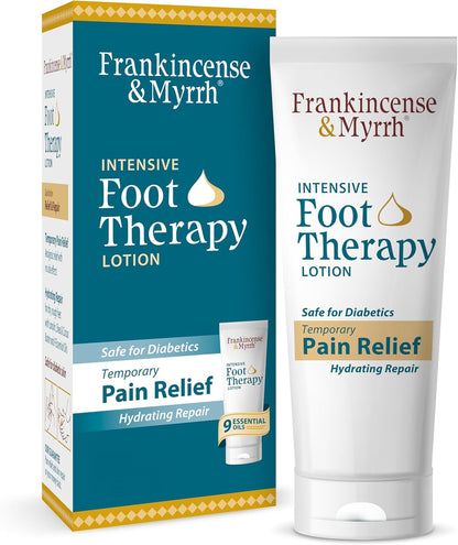 Frankincense and Myrrh Foot Pain Relief Cream - Intensive Foot Therapy Lotion - Diabetic Nerve Pain Relief Cream | Restless Leg Syndrome | Frankincense Essential Oil, 3 Ounce (1-Pack)