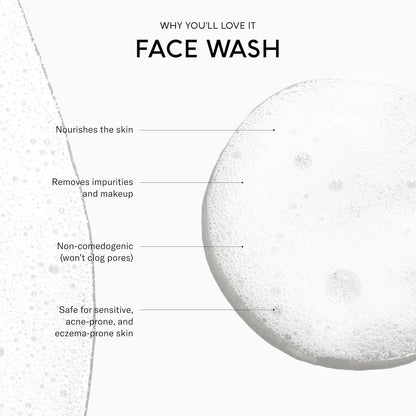 SEEN Face Wash, Fragrance Free -Non-Comedogenic & Non-Irritating Face Cleanser - Dermatologist-Developed - Safe for Sensitive, Eczema & Acne Prone Skin