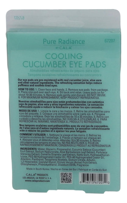Cala Cooling cucumber eye pads 5 count, 5 Count