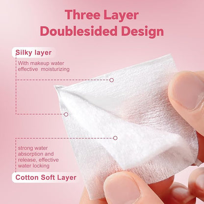 475 pcs square makeup cotton