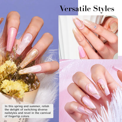 AZUREBEAUTY Magnetic Cat Eye Nail Polish Set – 2 Cat Eye & 2 Glitter Colors with Top Coat, Chrome Shimmer Gel Effect, Quick Dry Long Lasting DIY Nail Kit for Salon Home