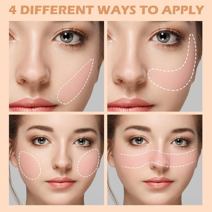 Boobeen 3 Color Blush Palette, Matte Pink Blusher, Blush Powder for Cheeks Makeup, Long Lasting Face Beauty Blush, Light and Smooth