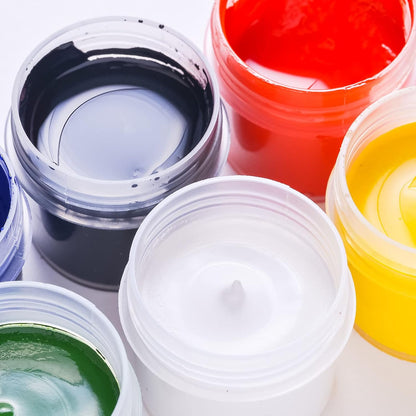 Eternal Moment 36 Pack 6 OZ Plastic Jars Round Clear Cosmetic Container Jars with Lids, Perfect for Lotion, Cream, Ointments, Makeup, Eye Shadow, Rhinestone, Samples, Pot, Travel Storage