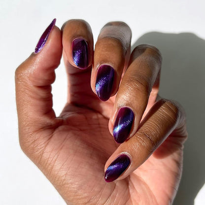 Cirque Colors Paradox - Dark Purple Magnetic Multichrome Nail Polish - 0.37 Fl Oz (11 mL) - Vegan & Cruelty-Free