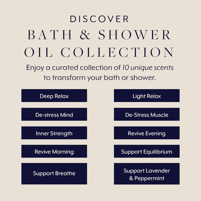 Aromatherapy Associates Essential Oil Blends – Luxury Shower and Body Oils for Dry Skin, Daily Aromatherapy Care for Men & Women, 10-Pack (0.10 fl oz Each) in Decorative Gift Box