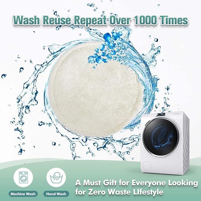 Wegreeco cotton rounds reusable -reusable