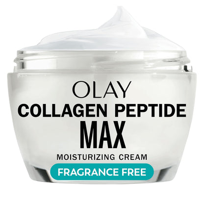 Olay Collagen Peptide Face Moisturizer, Firming Cream for Women, Fragrance-Free, Non-Greasy - Hydrating, Anti-Aging, Anti-Wrinkle, Smoothing of Fine Lines, Tightening Skin Care - Niacinamide, 1.7 Oz