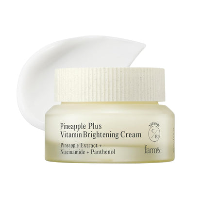 Farm Rx Pineapple Plus Vitamin Cream (1.7fl oz) - Clear Blemishes for Even Skin Tone. Korean Skin Care Moisturizer. Niacinamide, Vitamin C Derivative, AHA. Vegan.