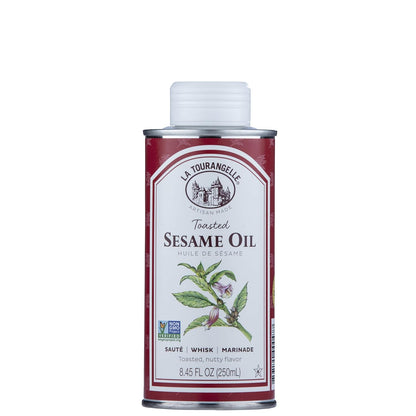 La Tourangelle, Toasted Sesame Oil, Great for Cooking, Add to Noodles, Stir-Fry, Vegetables, Vinaigrettes, and Marinades, 8.45 Fl Oz