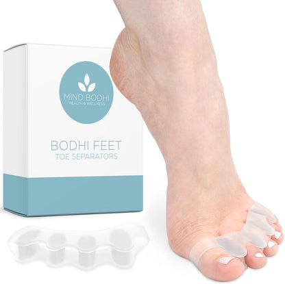 Mind Bodhi Toe Separators/Toe Spacers - For Men and Women - Correcting Bunions and Restoring Toes to Their Original Shape - Regular Size – Clear