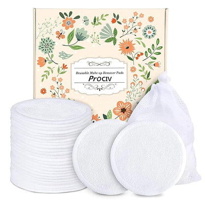 Prociv reusable makeup remover pads,