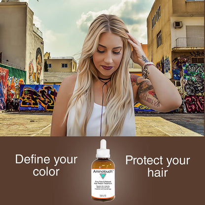 Aminotouch Natural Pure Protein Treatment - Collagen and Keratin Rescue Shot for Long Hair Growth, Damage Repair, Split Ends Prevention, and Hair Strengthening