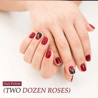 Karma Organic Natural Nail Polish-Non-Toxic Nail Art, Vegan and Cruelty-Free Nail Paint (Two Dozen Roses)