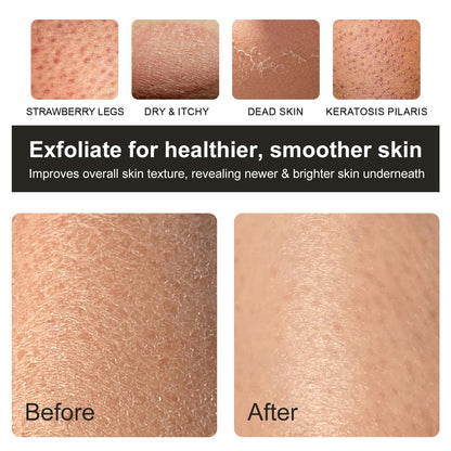 Korean Exfoliating Mitt - Exfoliating Gloves 3 Pack - Exfoliating Body Scrubber, Viscose Fiber Body Scrub Gloves, Dead Skin Remover for Smoother Skin, Self-Tan Prep & Removal