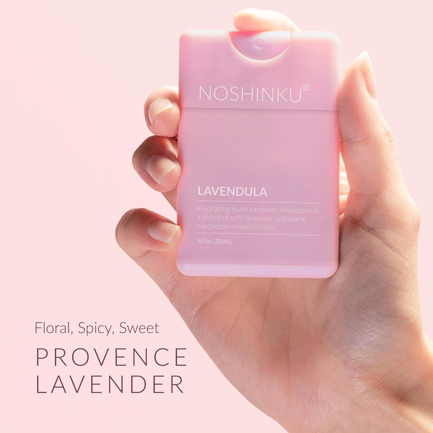 Noshinku - Refillable Hand Sanitizer Discovery 3-Pack, Travel Size Spray with Hydrating Botanical Oils, Natural Ingredients, All Natural Fragrances, Sugarcane Derived Alcohol, No Parabens, No Dyes