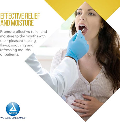 Dynarex lemon-glycerin swabsticks, pleasant tasting